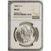 Image 1 : 1884-O $1 Morgan Silver Dollar Coin NGC MS63