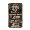 Image 2 : The First National Bank of Chicago Sears Tower 1 oz .999 Fine Silver Art Bar