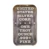 Image 2 : 1973 Unite for Peace 1 oz .999 Fine Silver Art Bar