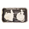 Image 1 : 1974 Thanksgiving Madison Mint 1 oz .999 Fine Silver Art Bar