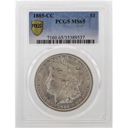 1885-CC $1 Morgan Silver Dollar Coin PCGS MS65