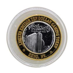 .999 Silver Atlantis Casino Resort Reno, NV $10 Casino Limited Edition Gaming To