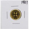 Image 2 : 1987 Singapore 1/10 Oz. Gold Coin Year of the Rabbit