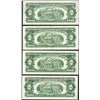 Image 2 : Lot of (4) 1963 $2 Legal Tender Notes