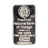 Image 2 : The First National Bank of Chicago Sears Tower 1 oz .999 Fine Silver Art Bar