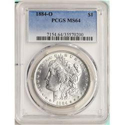 1884-O $1 Morgan Silver Dollar Coin PCGS MS64