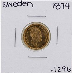 1874 Sweden 10 Kroner Gold Coin