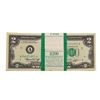 Image 1 : Pack of (100) Consecutive 1976 $2 Federal Reserve Notes Boston