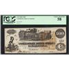 Image 1 : 1862 $100 Confederate States of America Note T-39 PCGS Choice About New 58