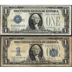 Lot of 1934 & 1928B $1 Funnyback Silver Certificate Notes