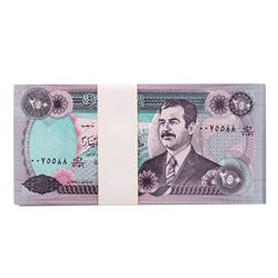 Lot of (50) Iraqi 250 Dinars Saddam Hussein Notes