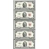 Image 1 : Lot of (5) Consecutive 1953C $2 Legal Tender Notes