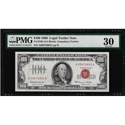 1966 $100 Legal Tender Note Fr.1550 PMG Very Fine 30