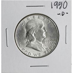 1950-D Franklin Half Dollar Coin