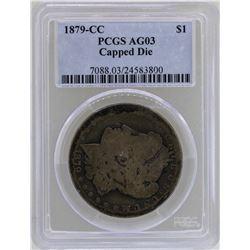 1879-CC Capped Die $1 Morgan Silver Dollar Coin PCGS AG03