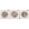 Image 1 : Lot of 1990, 1993, & 1995 $1 American Silver Eagle Coins