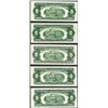 Image 2 : Lot of (5) 1953 $2 Legal Tender Notes