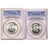 Image 1 : Lot of (2) 1963-D Franklin Half Dollar Coins PCGS MS65