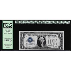 1928B $1 Funnyback Silver Certificate Note Fr.1602 PCGS Choice About New 55PPQ