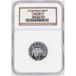 2002 $25 Platinum American Eagle Coin NGC MS69