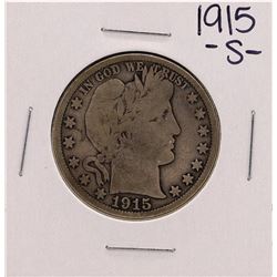 1915-S Barber Half Dollar Coin