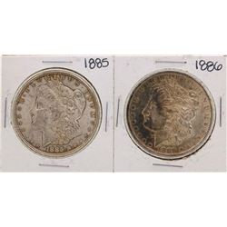Lot of 1885-1886 $1 Morgan Silver Dollar Coins