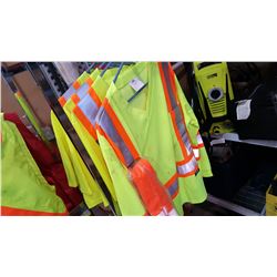 FOUR CONDOR HIGH VISIBILITY SHIRTS AND HIGH VISIBILITY SEATBELT COVERS