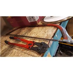 BOLT CUTTERS AND SAW