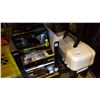 Image 3 : FISHING ROD AND TACKLE BOX AND BOX OF LIGHTBULBS