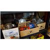 Image 1 : 4 BOXES OF GLASSWARE, OIL LAMP AND ESTATE GOODS
