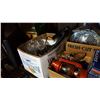 Image 2 : 4 BOXES OF GLASSWARE, OIL LAMP AND ESTATE GOODS