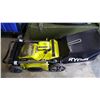 Image 7 : RYOBI ELECTRIC LAWNMOWER WITH BATTERY AND CHARGER, WORKING