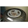 Image 2 : FOUR HANKOOK 14 INCH TIRES ON RIMS AND SPARE TIRE
