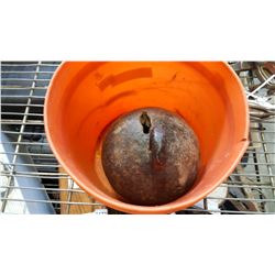 LARGE CAST IRON BALL