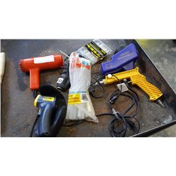 SANDBLASTER HEAD GLUE GUN AND HEAT GUN