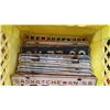 Image 2 : YELLOW CRATE OF VINTAGE MATCHING LICENSE PLATE PAIRS
