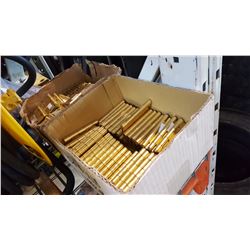 2 BOXES OF BRASS HINGES