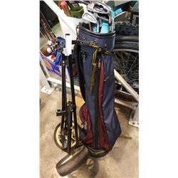 GOLF CLUBS ON CART