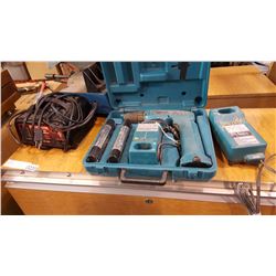 MOTOMASTER BATTERY CHARGER AND MAKITA CORDLESS DRILL IN CASE