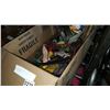 Image 1 : BOX SHOP SUPPLIES, TOOLS, AND DUST MASKS