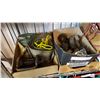 Image 2 : 3 BOXES OF LOAD STRAPS, CASTERS, AND EXTENTION CORD W/ HOSE