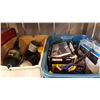 Image 1 : BOX AND TOTE SOF SHOP SUPPLIES, PROPANE BOTTLE, AND HEATERS