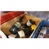 Image 3 : BOX AND TOTE SOF SHOP SUPPLIES, PROPANE BOTTLE, AND HEATERS