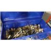 Image 3 : BLUE KOBALT TOOLBOX FILLED W/ SOCKETS AND RED TOOLBOX AND BOX OF STRIP NAILS