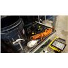 Image 1 : WAGNER CORDLESS DRILL, TROUBLE LIGHT AND SHOP LIGHT