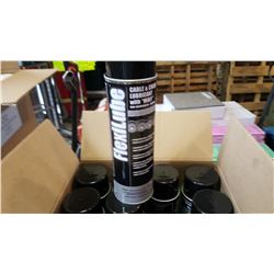 BOX OF 12 NEW AEROSOL CANS OF CABLE AND CHAIN LUBRICANT