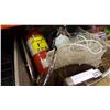 Image 2 : BOX OF TOOLS FIRE EXTINGUISHER COLEMAN COOLER AND CAMP CHAIR