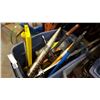 Image 1 : TOTE OF TOOLS, BOLT CUTTERS, AND MORE