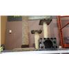 Image 1 : CAT SCRATCH POST AND CAT HOUSE WITH 2 TIER PLATFORM