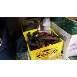 TWO CRATES OF SHOP SUPPLIES